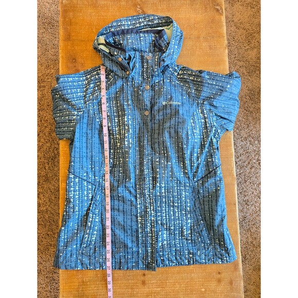Columbia Omni Tech Waterproof Hooded Full Zip Coat Jacket Womens size Large - Picture 8 of 9